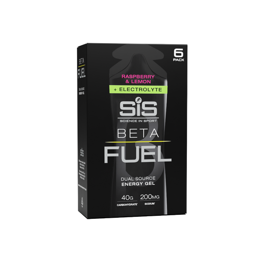 BETA Fuel + Electrolyte Gels 60ml - 6 Pack - Raspberry & Lemon